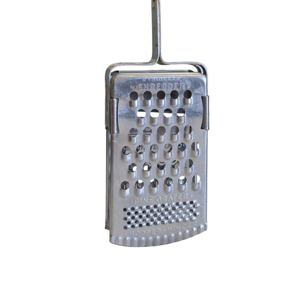 Vintage Stainless Steel Vegetable Chopper Grater Slicer Kitchen Tool - Picture 3 of 4